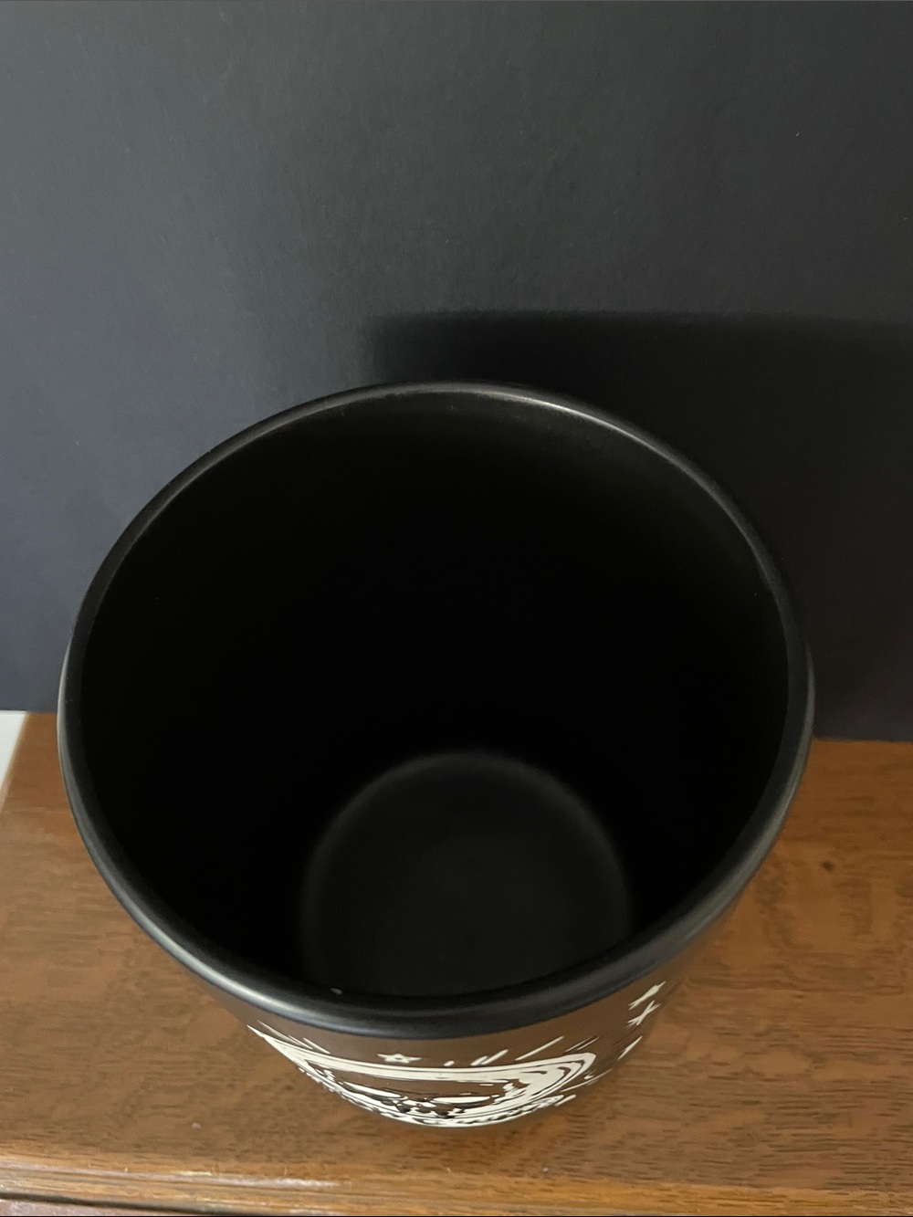 Mystical Black Ceramic Vase / Halloween - Picture 2 of 4